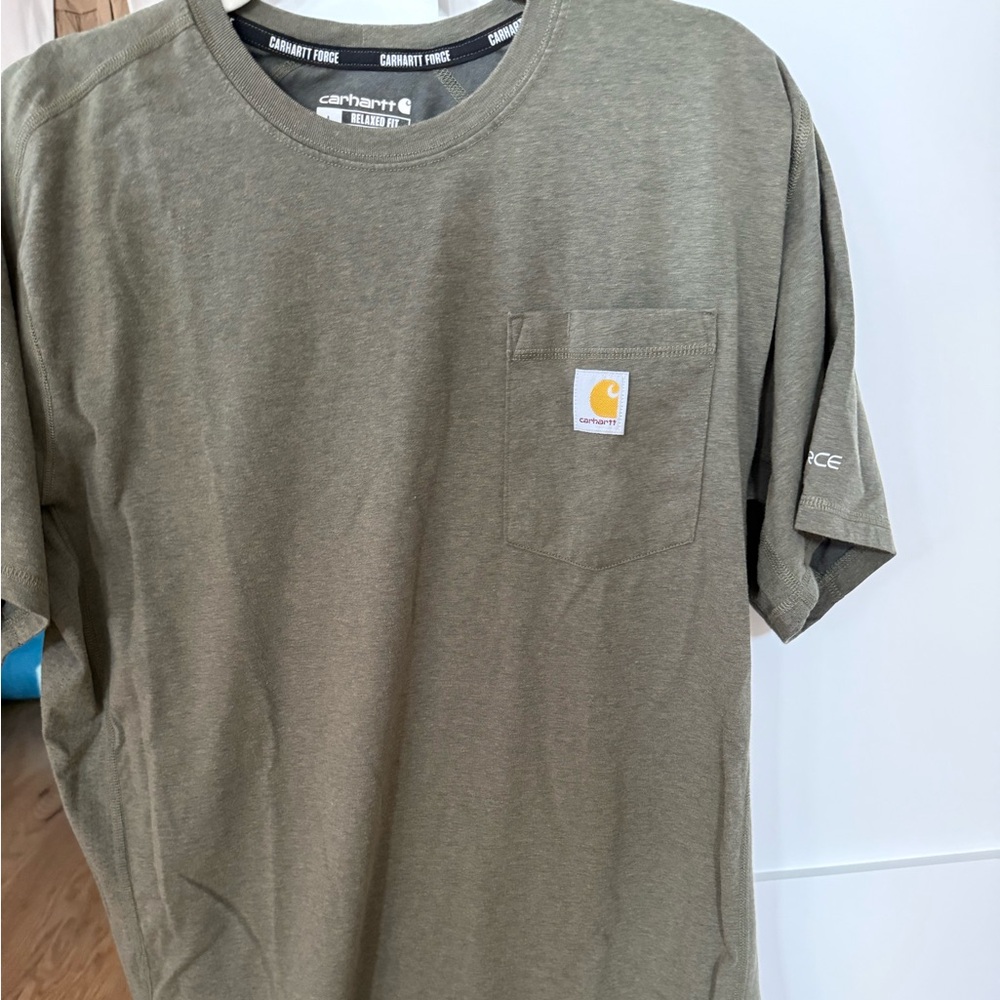 Carhartt Short-Sleeve Pocket T-Shirt in Olive Sz L